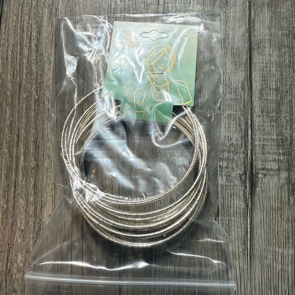Silver Stackable Bracelets Set - Picture 1 of 3